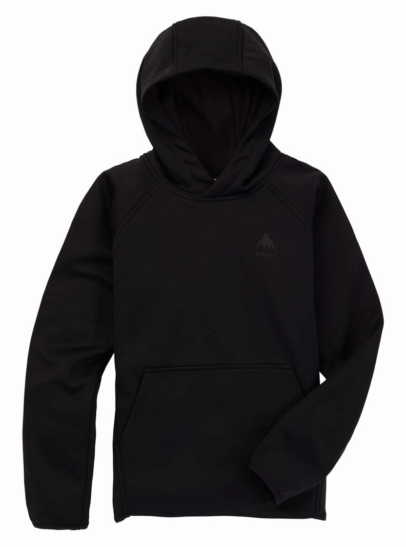 Burton Crown Weatherproof Pullover Fleece Mikina Detske Čierne | 42736-TQGN