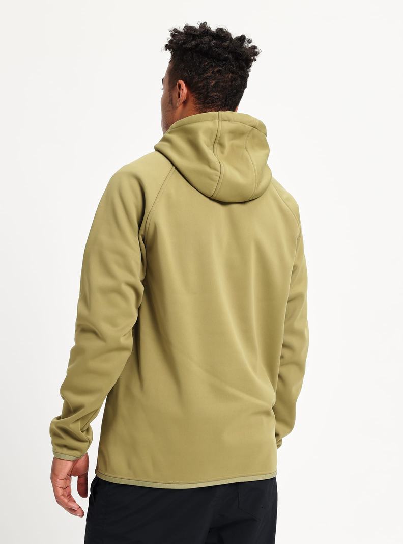 Burton Crown Weatherproof Pullover Fleece Mikina Panske Olivovo Zelená | 53981-MEOV