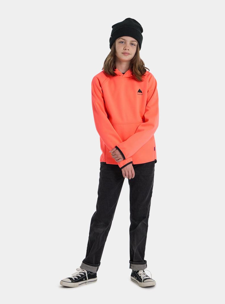 Burton Crown Weatherproof Pullover Fleece Mikina Detske Oranžové | 56380-OYMN