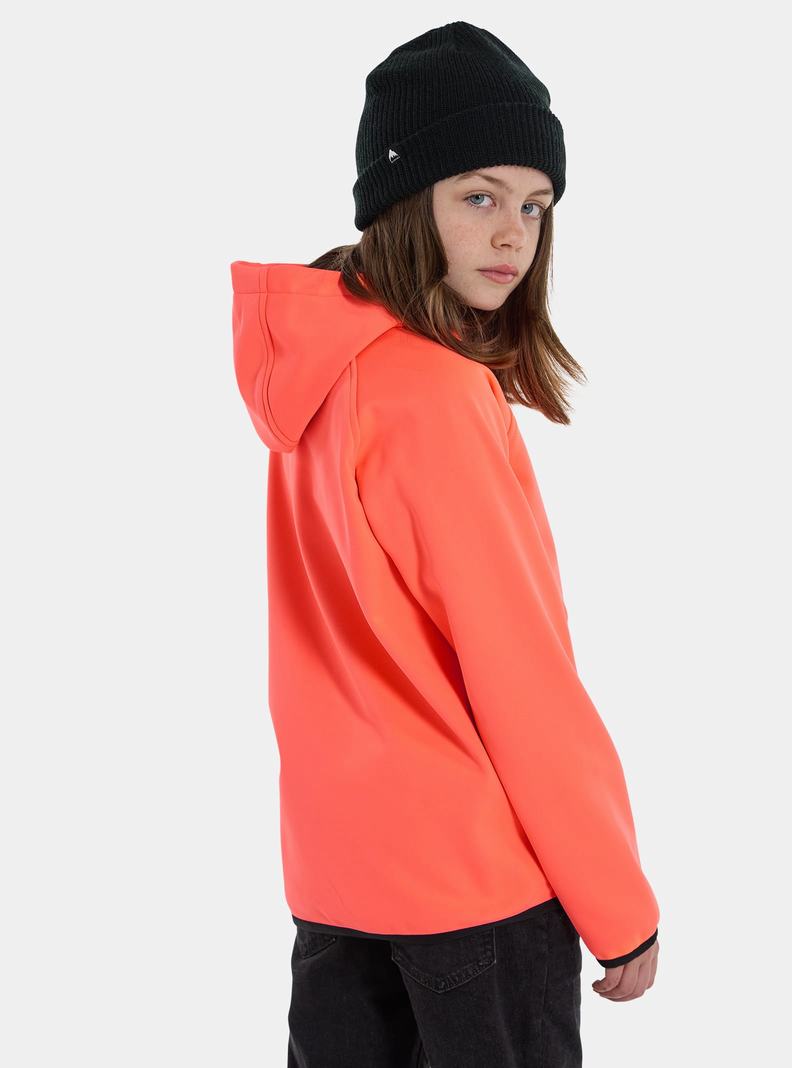 Burton Crown Weatherproof Pullover Fleece Mikina Detske Oranžové | 56380-OYMN