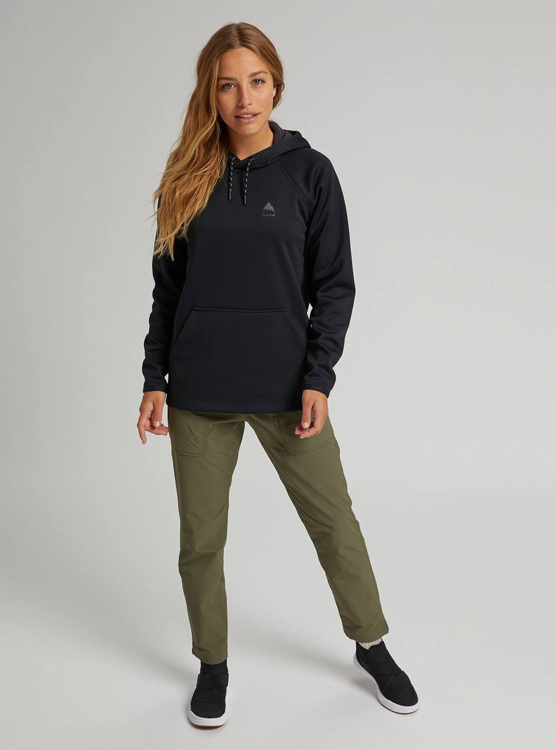Burton Crown Weatherproof Pullover Fleece Mikina Damske Čierne | 61295-PWVU