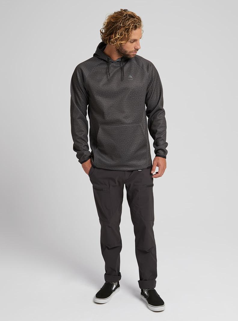 Burton Crown Weatherproof Pullover Fleece Mikina Panske Čierne | 65780-XQVU