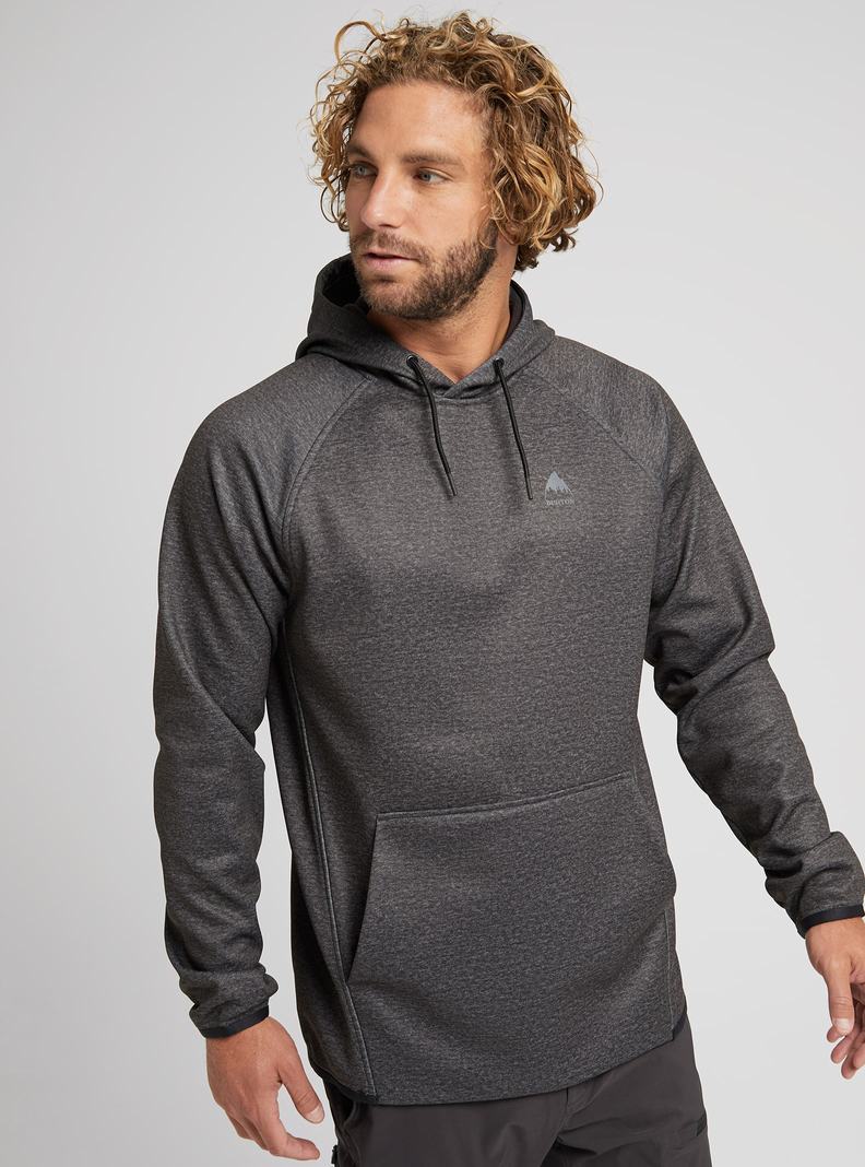 Burton Crown Weatherproof Pullover Fleece Mikina Panske Čierne | 65780-XQVU