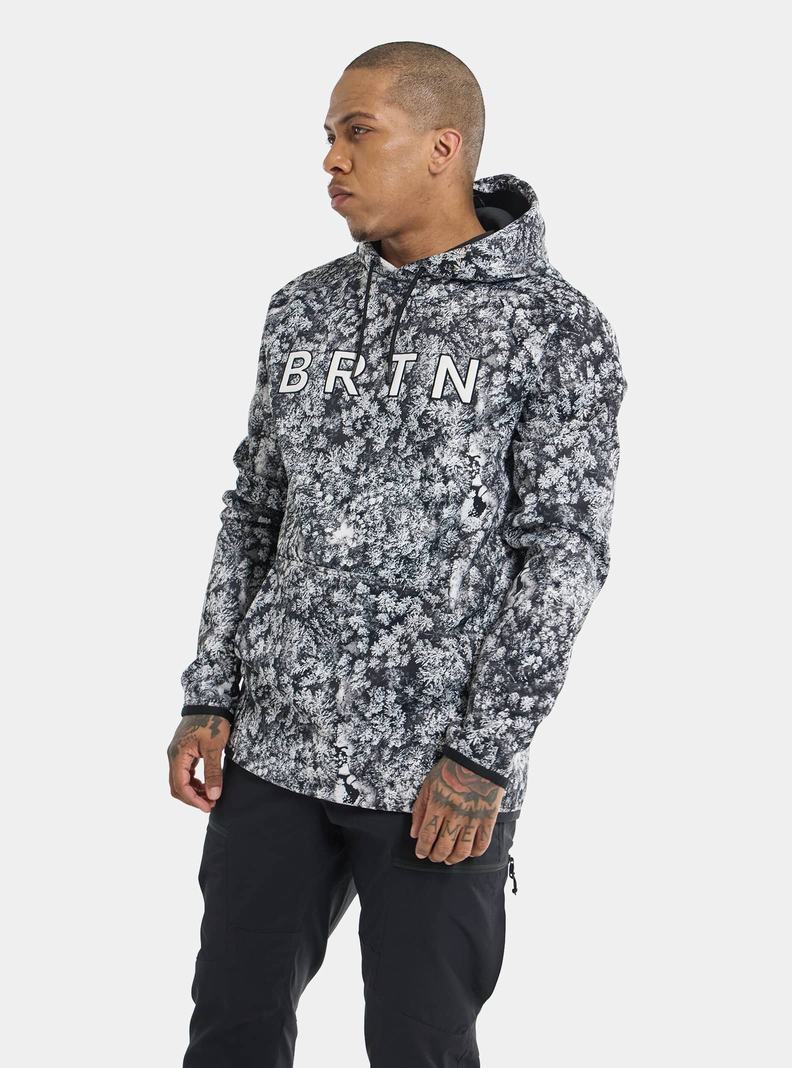 Burton Crown Weatherproof Pullover Fleece Mikina Panske Tmavo Zelene | 72390-MIFA
