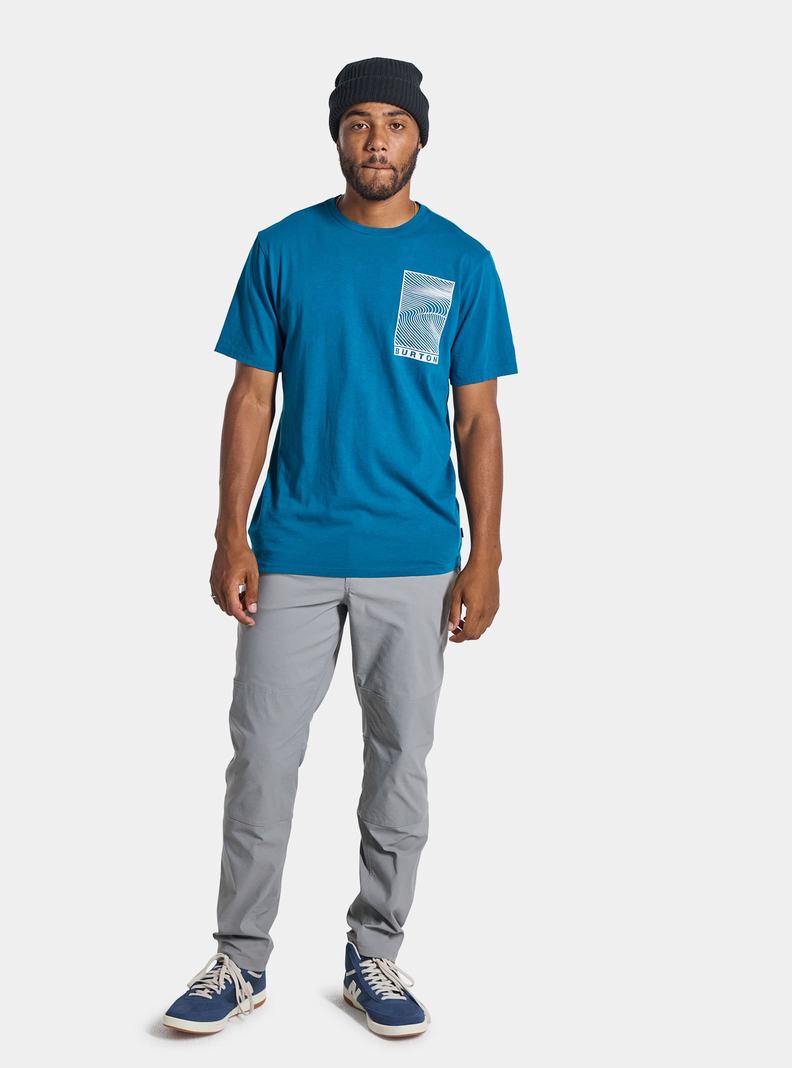 Burton Custom X Kratke Sleeve Tričko Panske Modre | 54620-NQDA