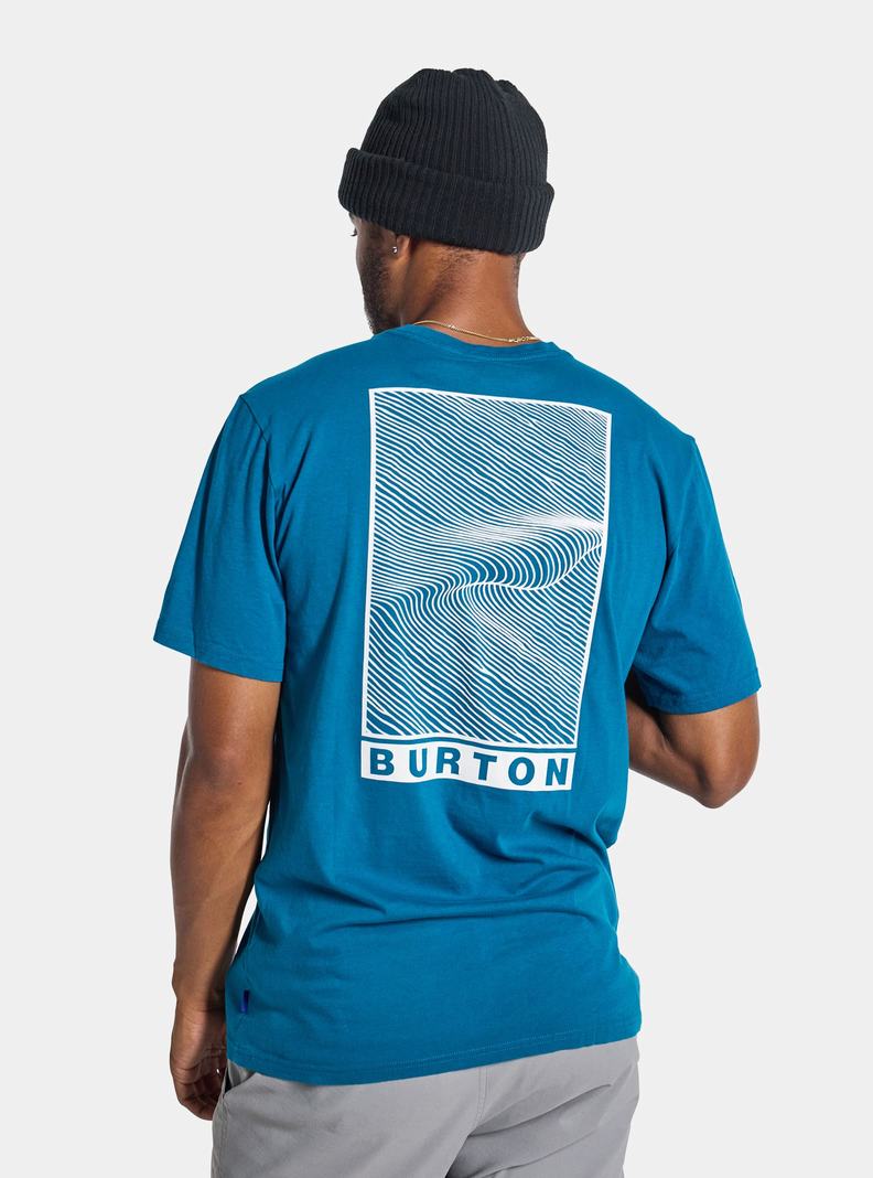 Burton Custom X Kratke Sleeve Tričko Panske Modre | 54620-NQDA