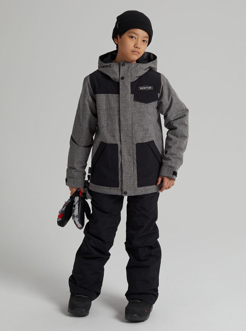 Burton Dugout 2L Zimní Bunda Detske Siva | 34270-SHXQ