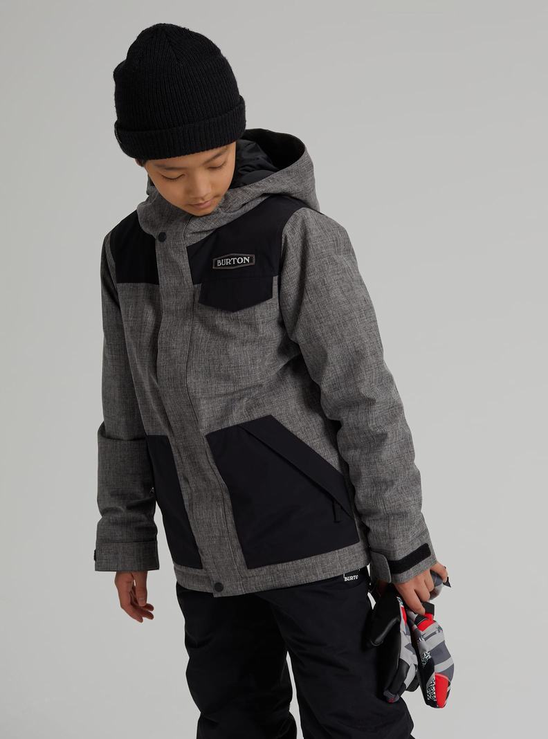 Burton Dugout 2L Zimní Bunda Detske Siva | 34270-SHXQ
