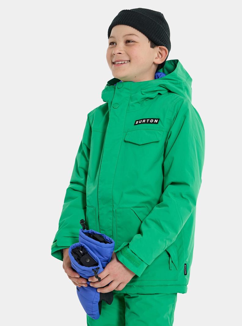 Burton Dugout 2L Zimní Bunda Detske Zelene | 92135-VIHJ