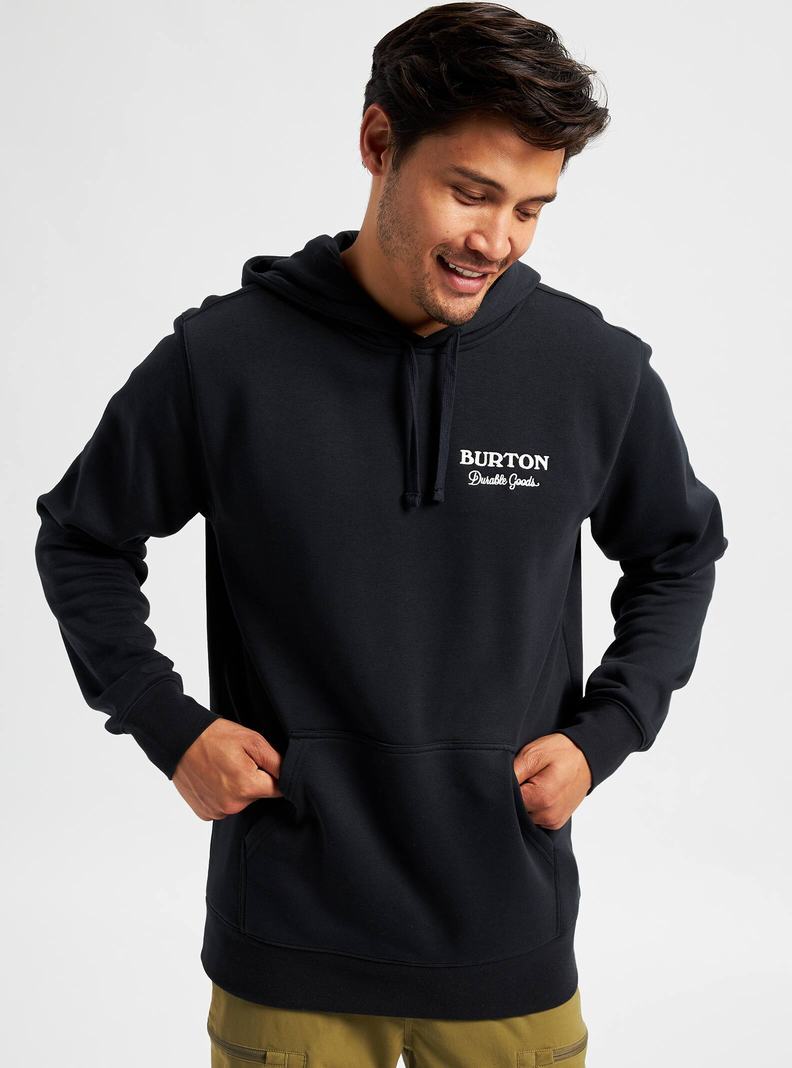 Burton Durable Goods Pullover Mikina Panske Čierne | 48725-VTHA