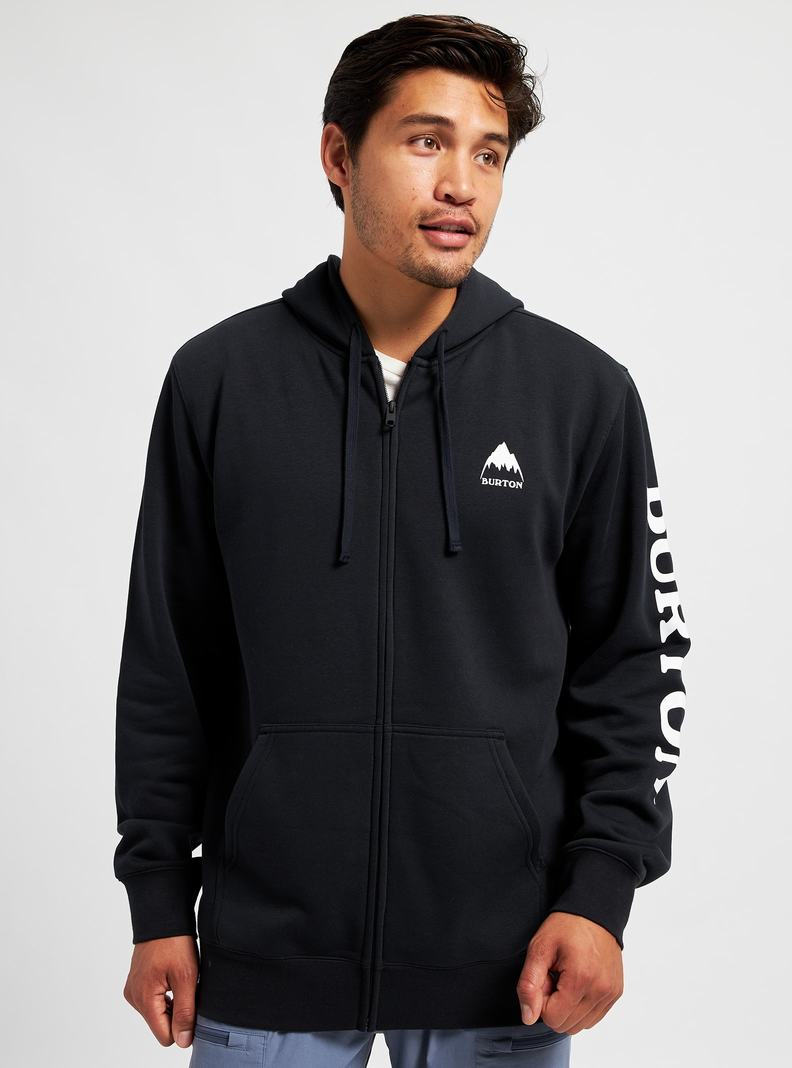 Burton Elite Full-Zip Mikina Damske Čierne | 62879-ANDF