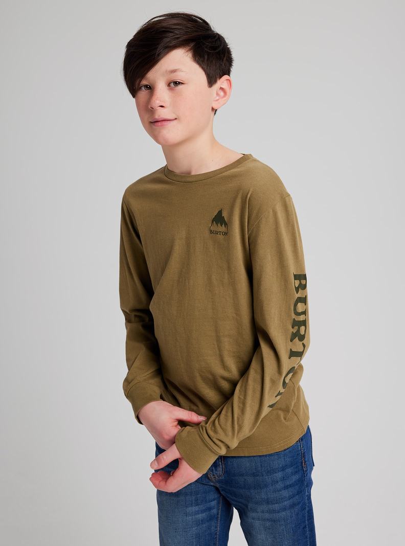 Burton Elite Long Sleeve Tričko Detske Olivovo Zelená | 04125-LVFA