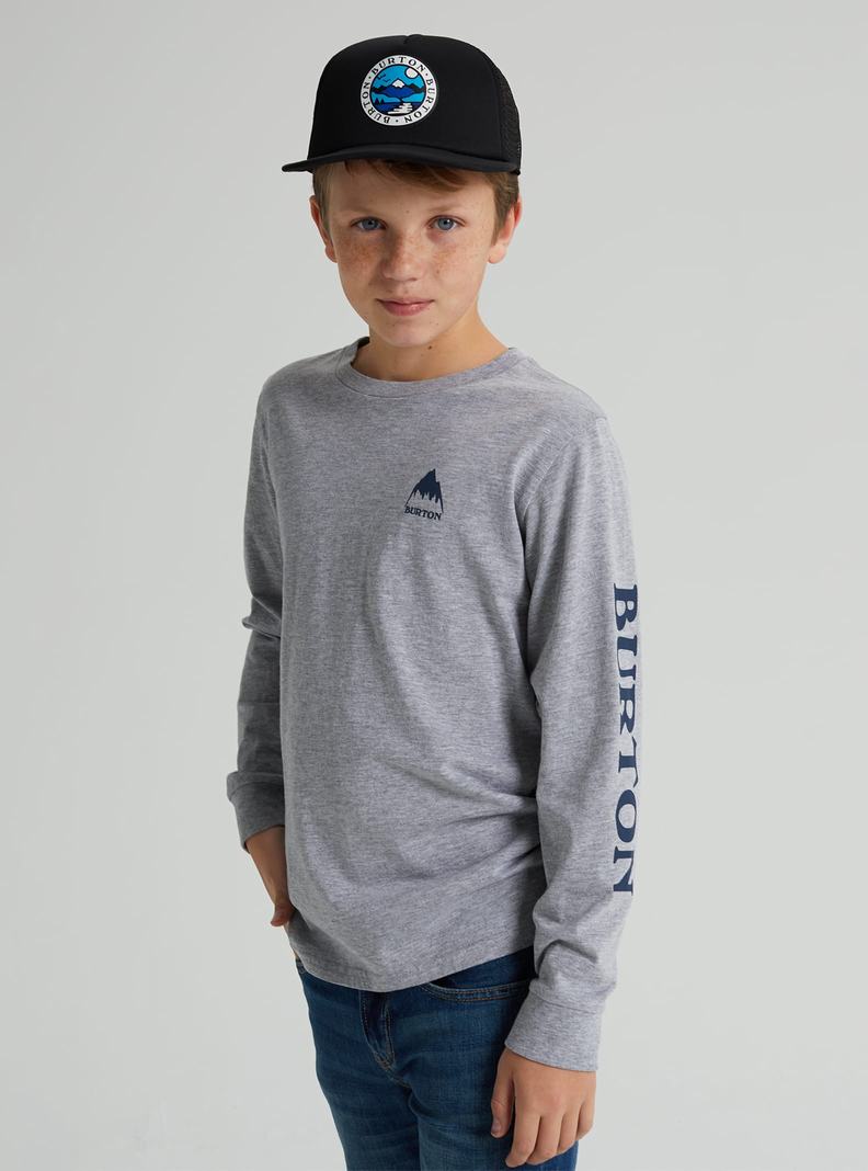 Burton Elite Long Sleeve Tričko Detske Siva | 26801-JMPQ