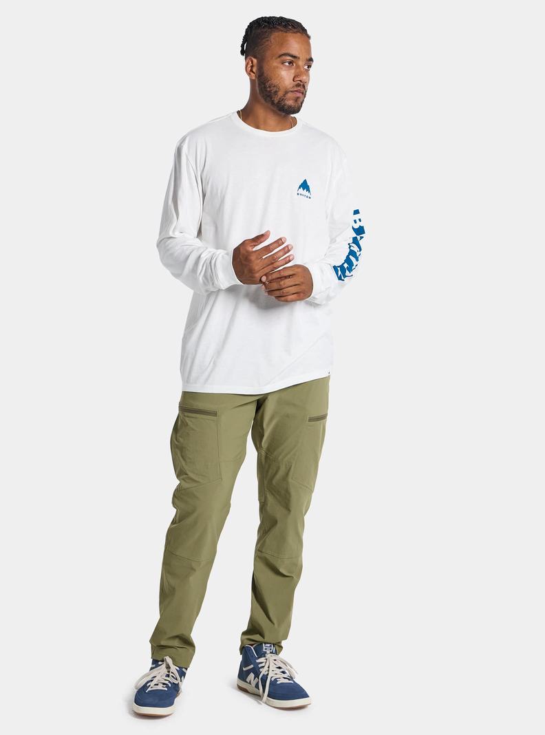 Burton Elite Long Sleeve Tričko Panske Biele | 46217-LTCW