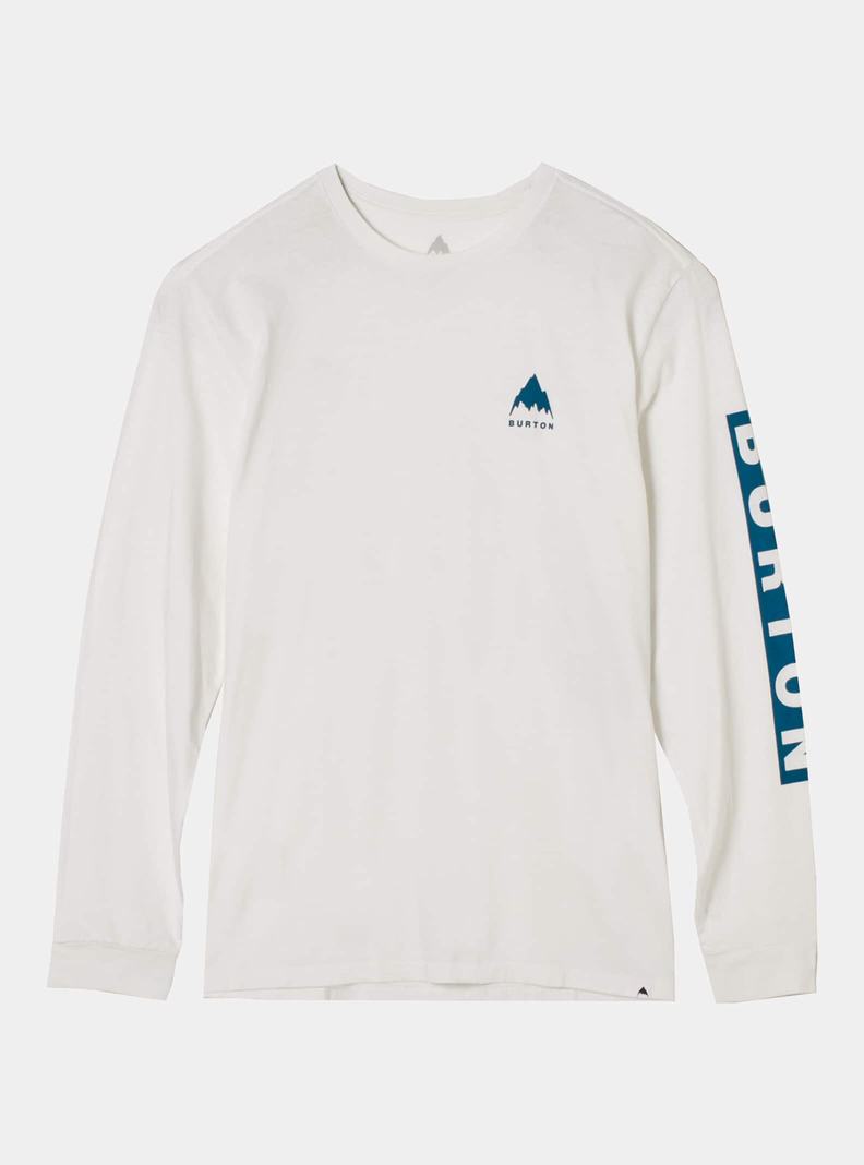 Burton Elite Long Sleeve Tričko Panske Biele | 46217-LTCW