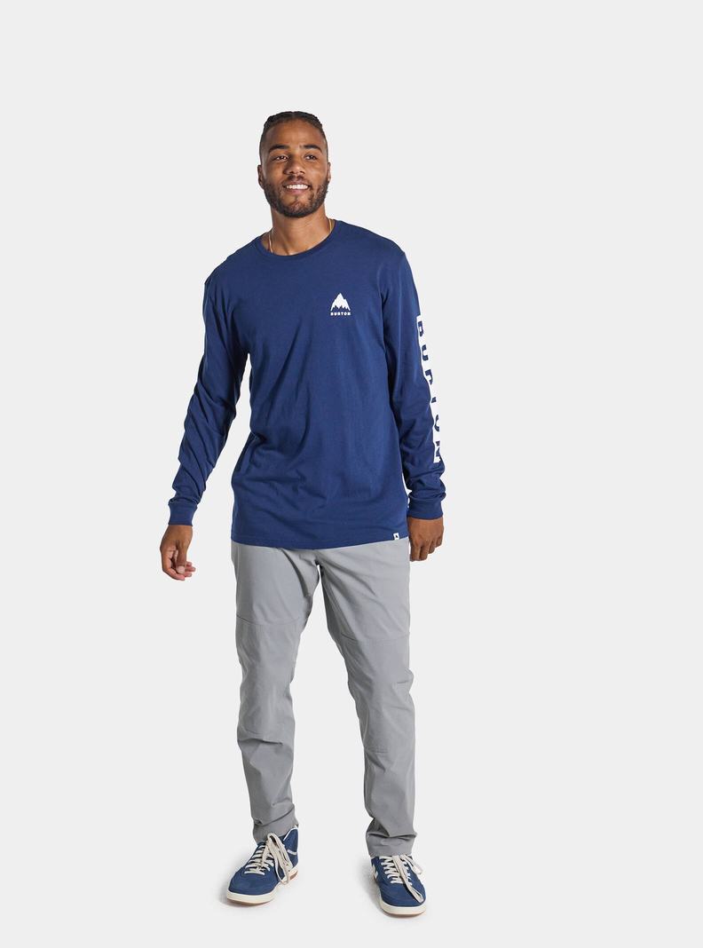 Burton Elite Long Sleeve Tričko Panske Modre | 37605-NLTB