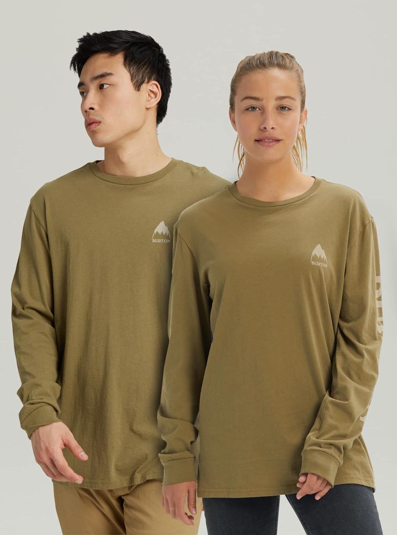 Burton Elite Long Sleeve Tričko Panske Olivovo Zelená | 37920-OBLC