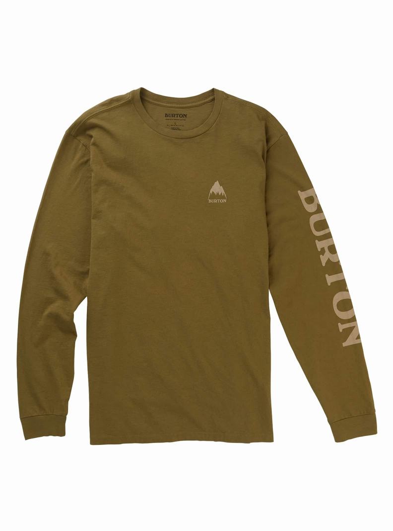Burton Elite Long Sleeve Tričko Panske Olivovo Zelená | 37920-OBLC