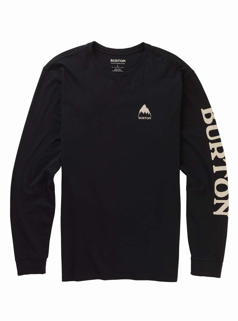 Burton Elite Long Sleeve Tričko Panske Čierne | 58304-VNCK