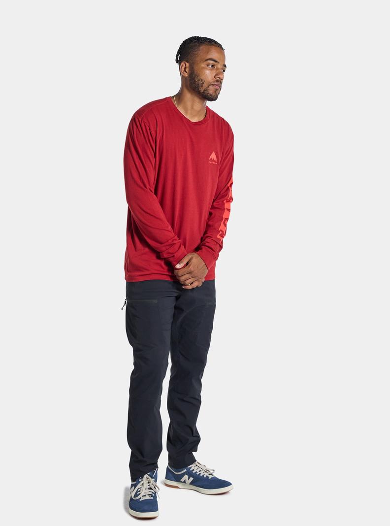 Burton Elite Long Sleeve Tričko Panske Červené | 79830-AOSE