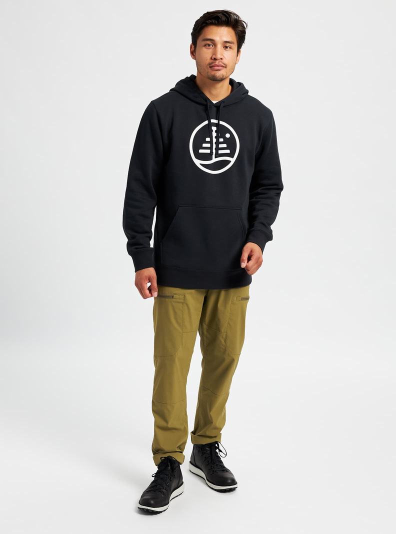Burton Family Tree Pullover Mikina Panske Čierne | 36859-HXED