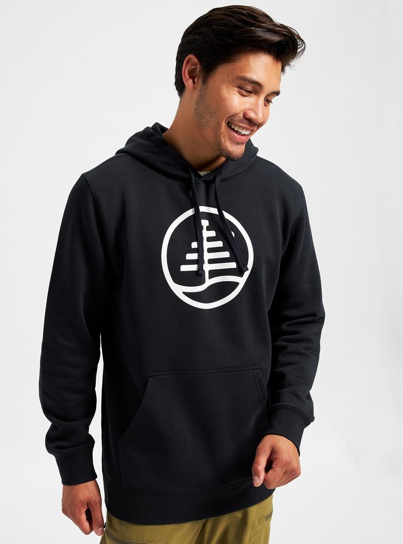 Burton Family Tree Pullover Mikina Panske Čierne | 36859-HXED