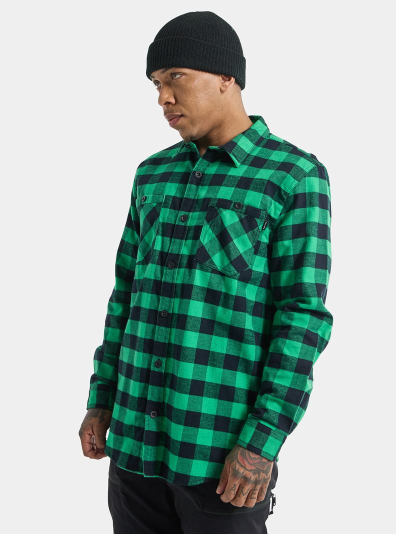 Burton Favorite Long Sleeve Flannel Košele Panske Zelene | 10695-EOFL