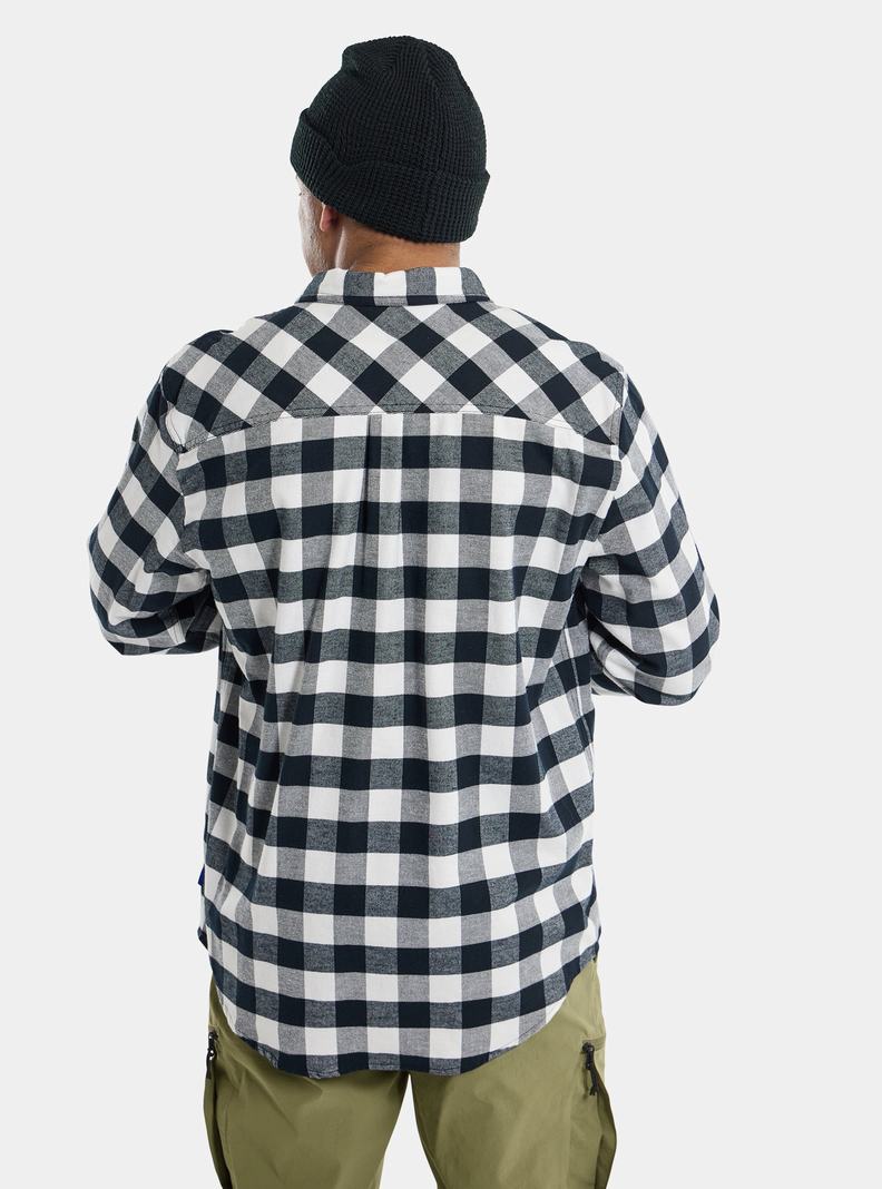 Burton Favorite Long Sleeve Flannel Košele Panske Biele | 19087-MQJN