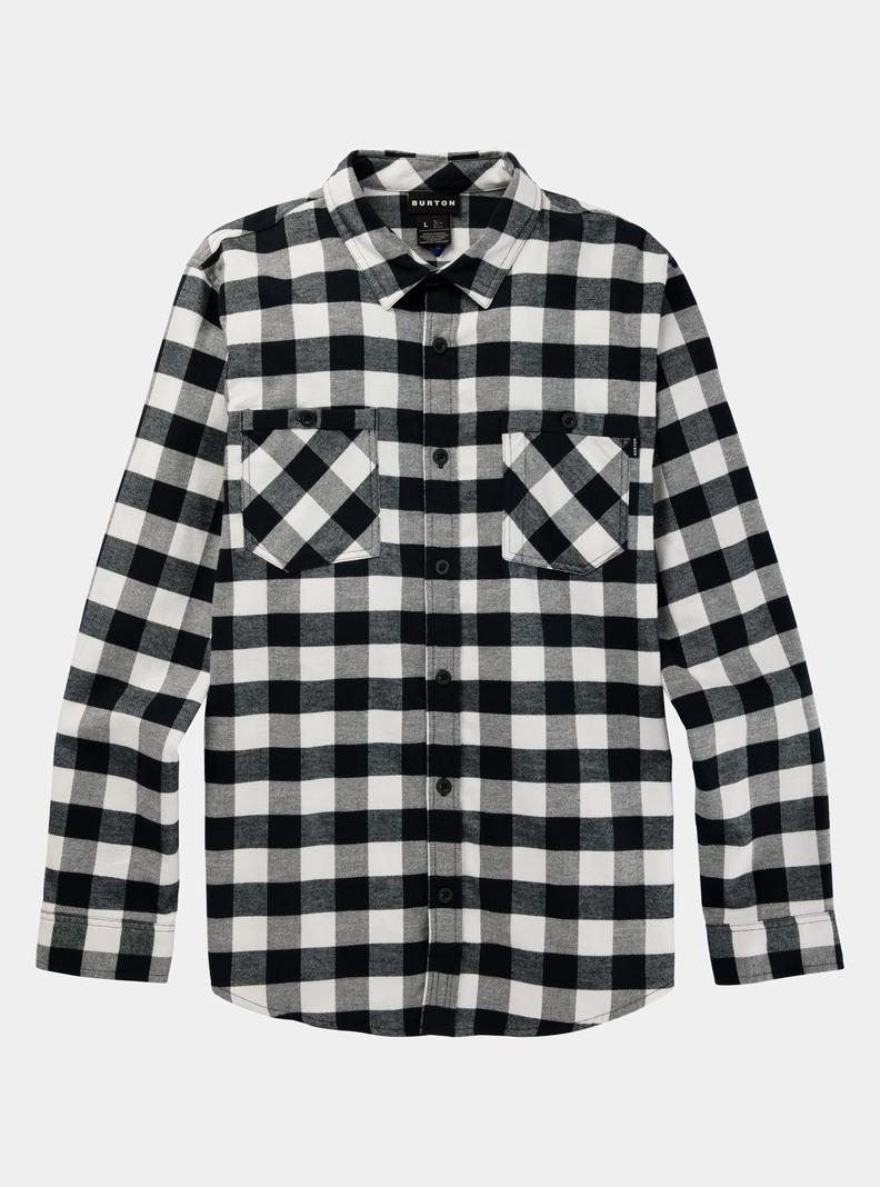 Burton Favorite Long Sleeve Flannel Košele Panske Biele | 19087-MQJN