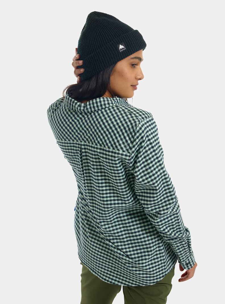 Burton Favorite Long Sleeve Flannel Košele Damske Zelene | 21589-OVYQ