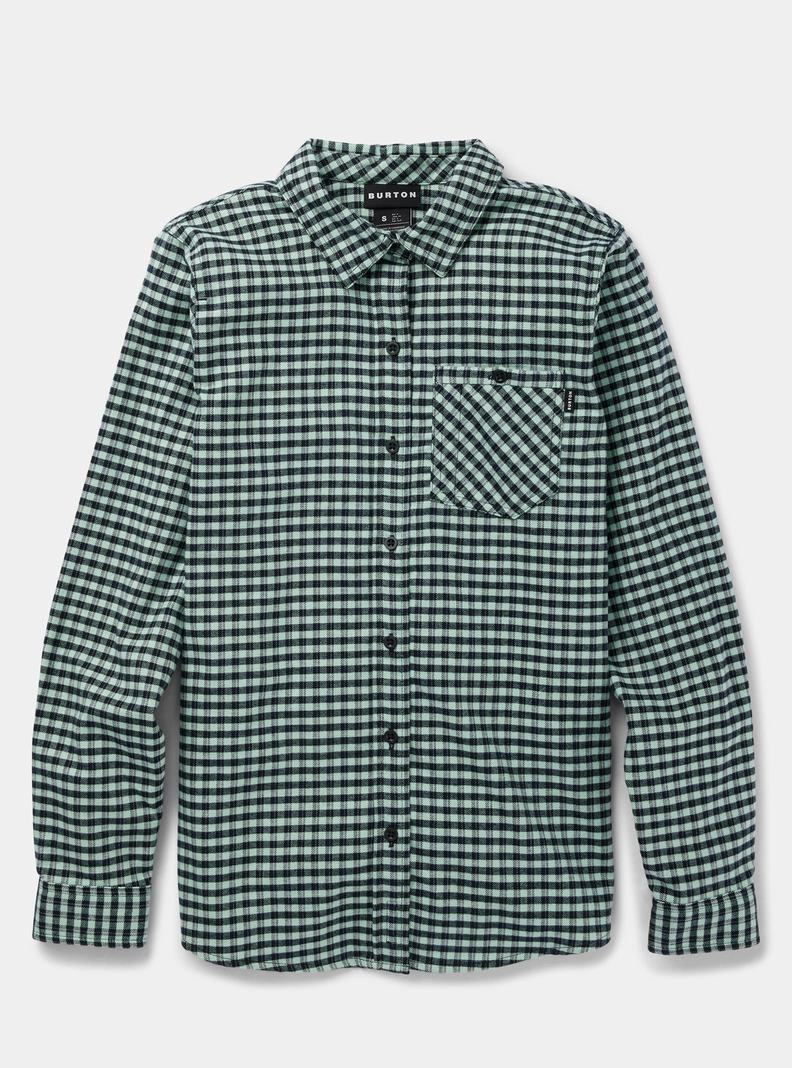 Burton Favorite Long Sleeve Flannel Košele Damske Zelene | 21589-OVYQ