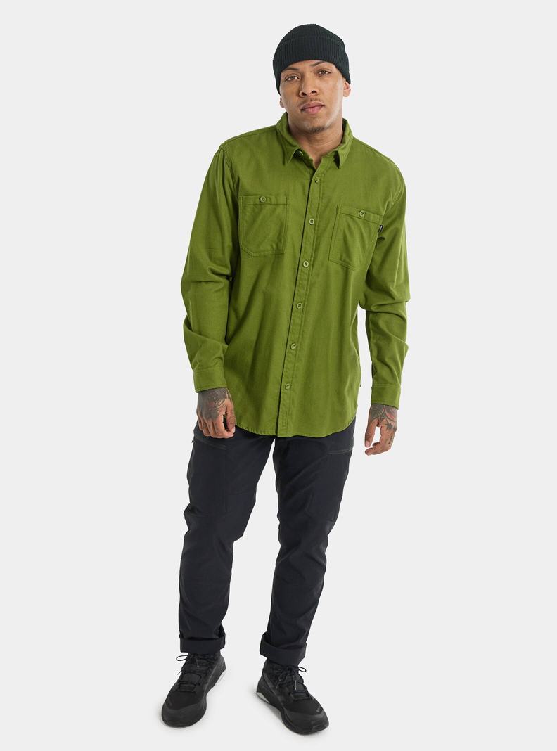 Burton Favorite Long Sleeve Flannel Košele Panske Zelene | 70128-QOPK