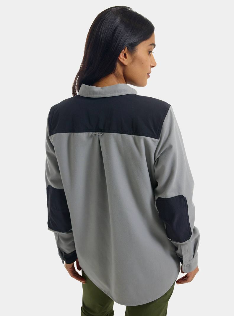 Burton Favorite Performance Long Sleeve Flannel Košele Damske Siva | 02648-FGPJ