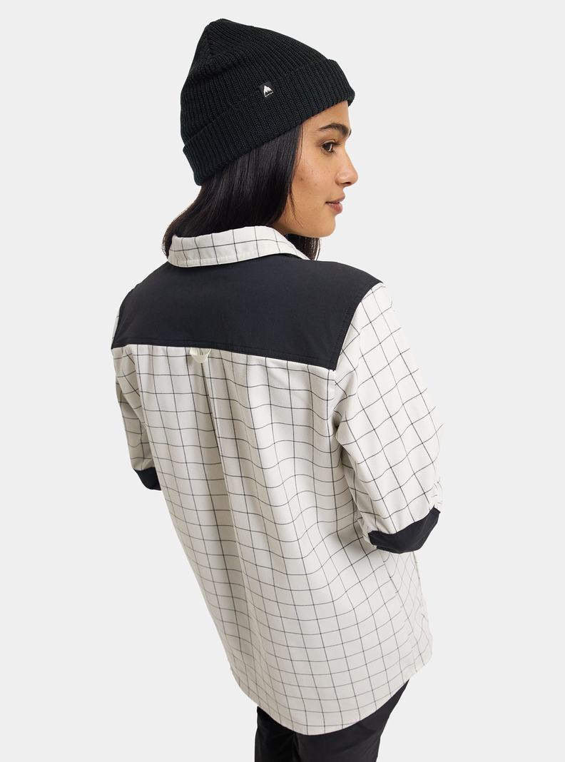 Burton Favorite Performance Long Sleeve Flannel Košele Damske Biele | 67412-PHKY