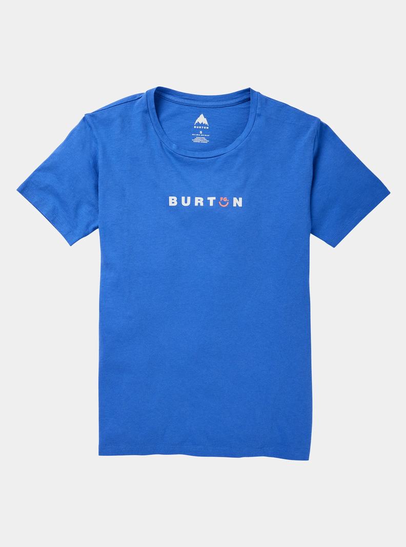 Burton Feelgood Kratke Sleeve Tričko Damske Modre | 49706-XJTF