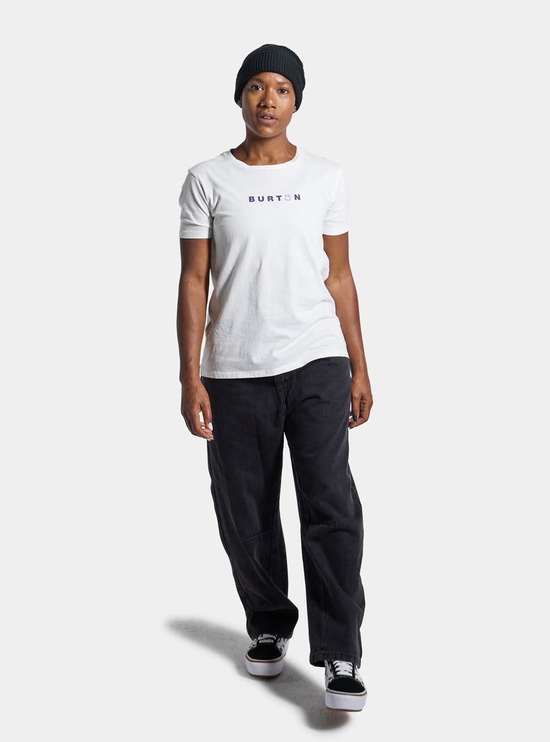 Burton Feelgood Kratke Sleeve Tričko Damske Biele | 74918-ZTHU
