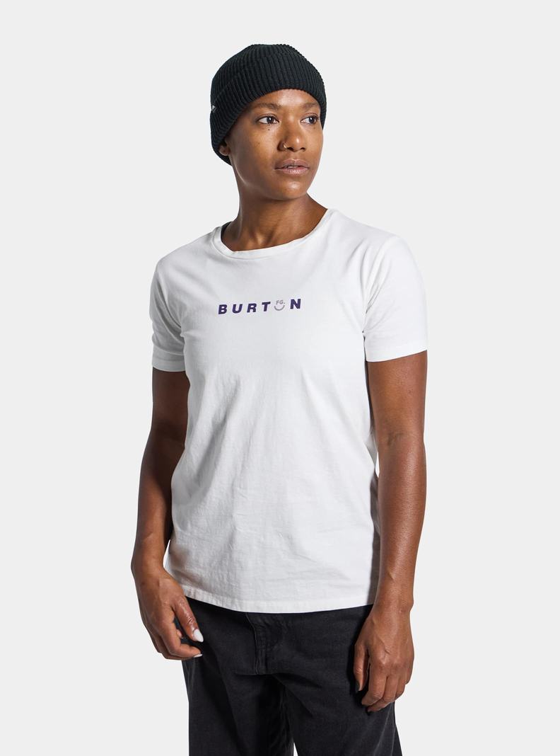 Burton Feelgood Kratke Sleeve Tričko Damske Biele | 74918-ZTHU
