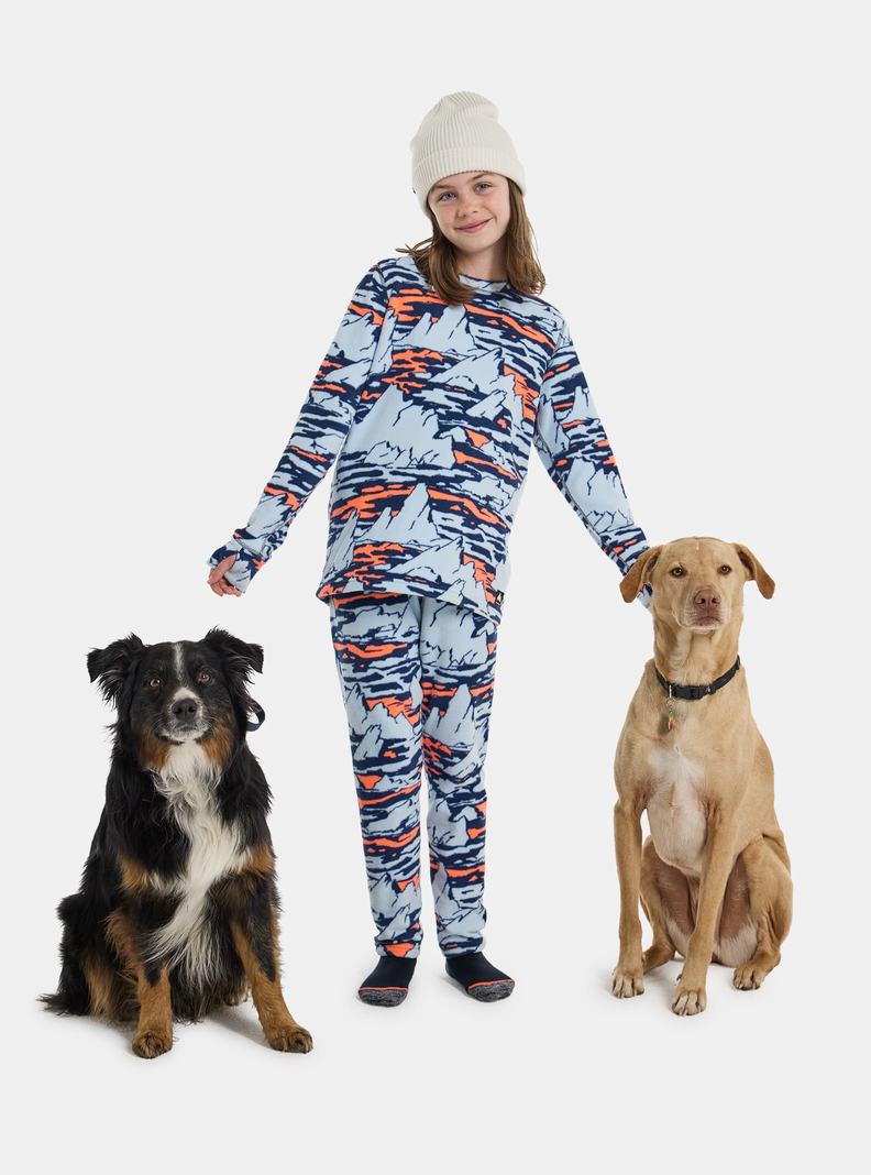 Burton Fleece Base Layer Set Termoprádlo Detske Modre | 69047-WHVK