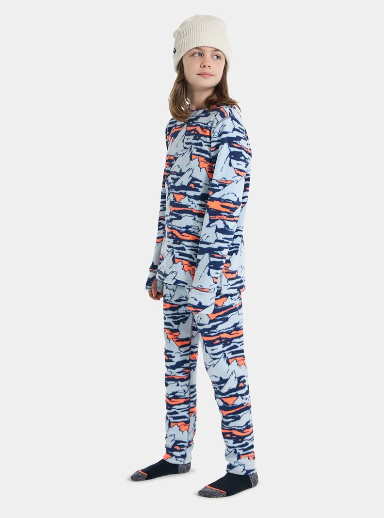 Burton Fleece Base Layer Set Termoprádlo Detske Modre | 69047-WHVK
