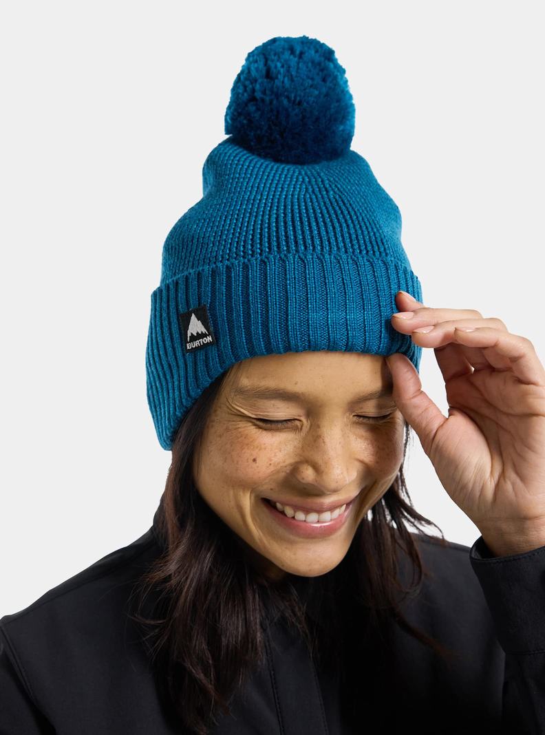 Burton Fleece-Podsite Earflap Čiapky Panske Modre | 97124-DBCR
