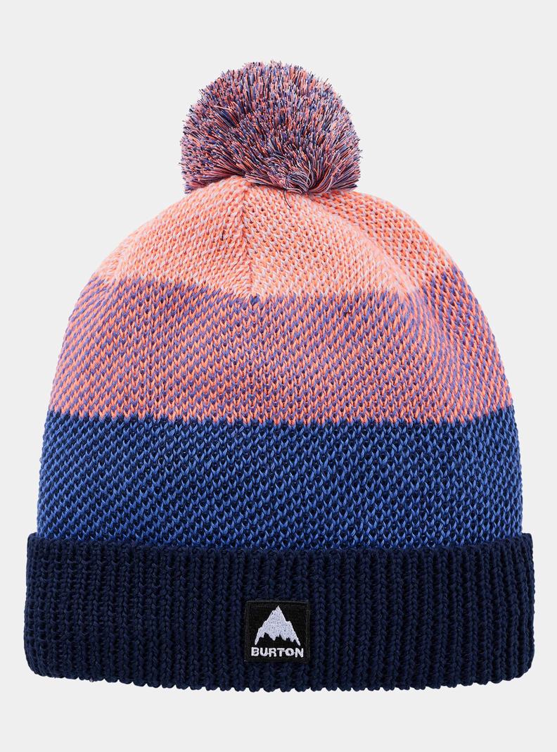 Burton Fleece-Podsite Pom Čiapky Detske Modre | 20976-XKQY