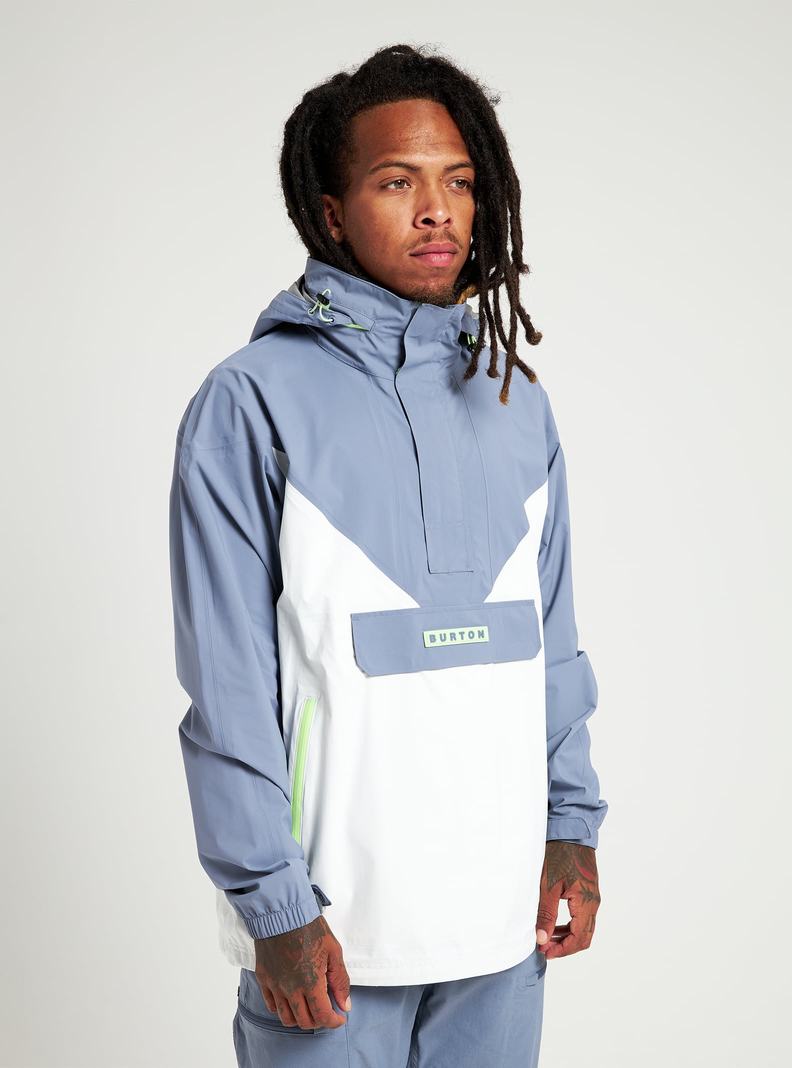 Burton Freelight Zimní Bunda Panske Siva Biele | 29564-ZRKN