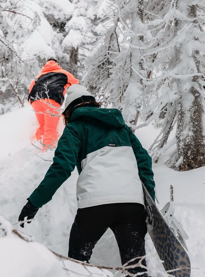 Burton Frostner 2L Anorak Zimní Bunda Damske Hnede Biele | 63978-UFXG