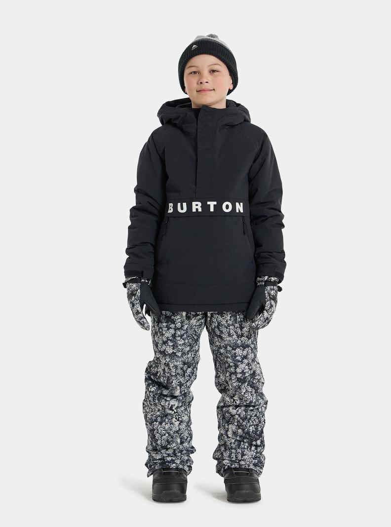 Burton Frostner 2L Anorak Zimní Bunda Detske Čierne | 21895-LJIF