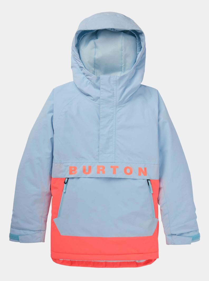 Burton Frostner 2L Anorak Zimní Bunda Detske Modre Oranžové | 35097-RIUV