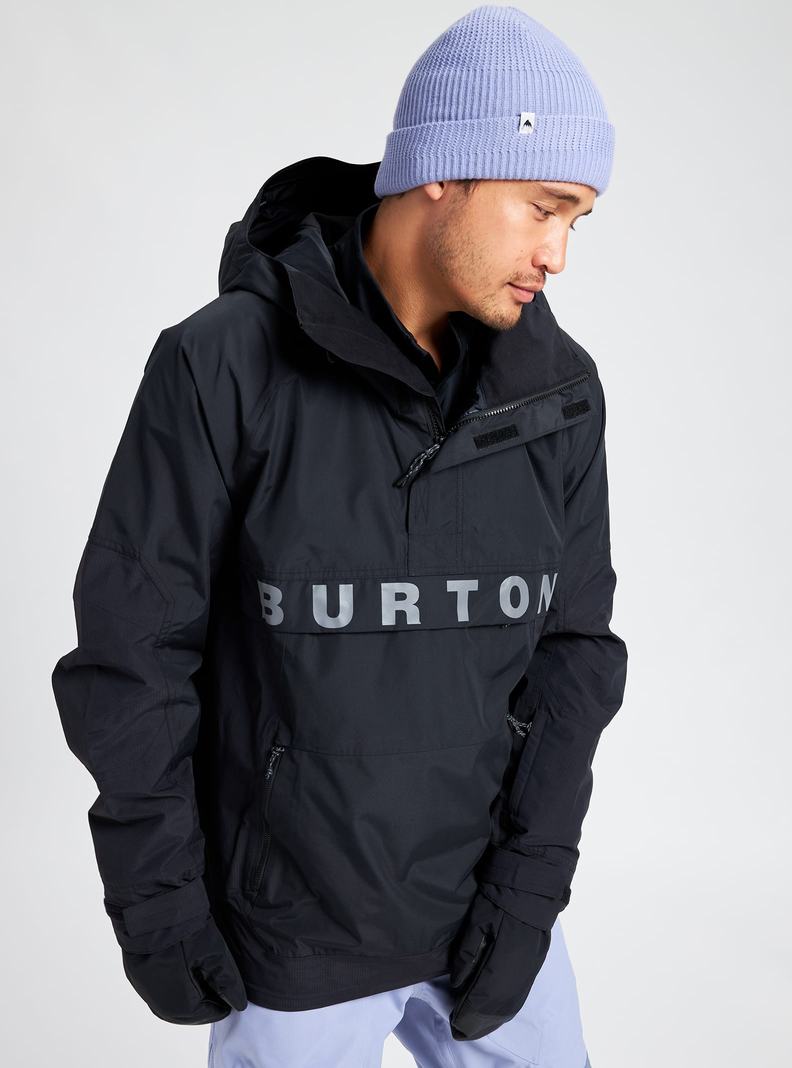 Burton Frostner 2L Anorak Zimní Bunda Panske Čierne | 43572-RMZT