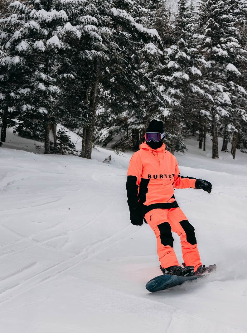 Burton Frostner 2L Anorak Zimní Bunda Panske Oranžové Čierne | 63197-BYPL