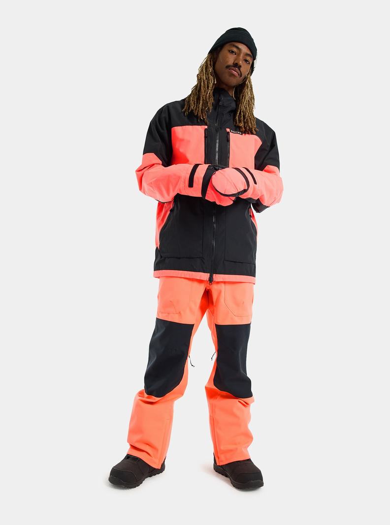 Burton Frostner 2L Zimní Bunda Panske Čierne Oranžové | 52487-WOCR