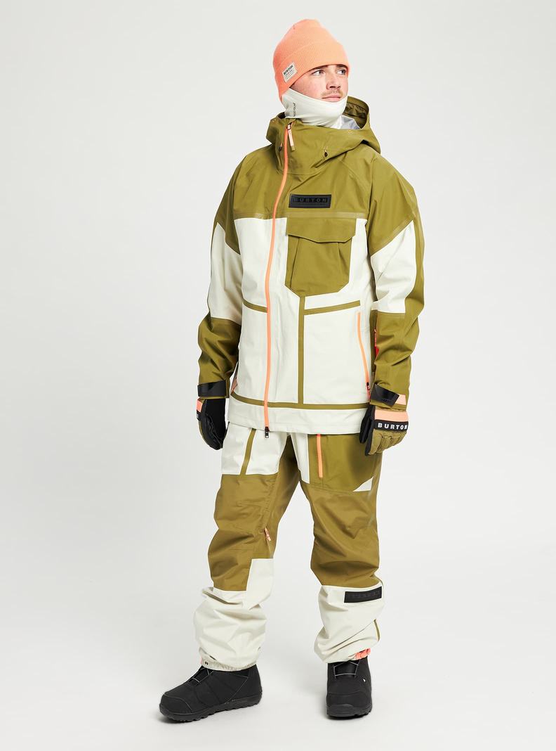 Burton GORE-TEX 3L Breaker Zimní Bunda Panske Olivovo Zelená Strieborne Zelene | 65924-YWJQ