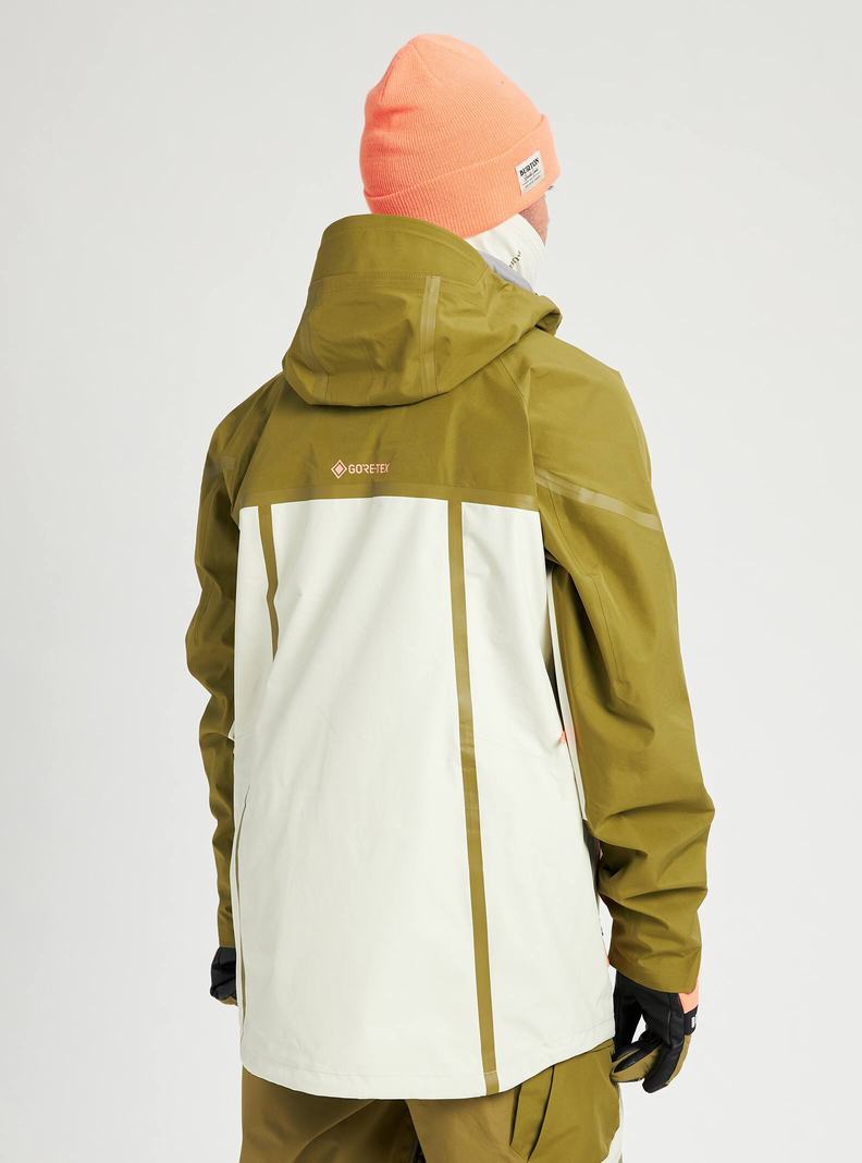 Burton GORE-TEX 3L Breaker Zimní Bunda Panske Olivovo Zelená Strieborne Zelene | 65924-YWJQ